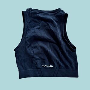 Alphalete Black Sleeveless Crop Top